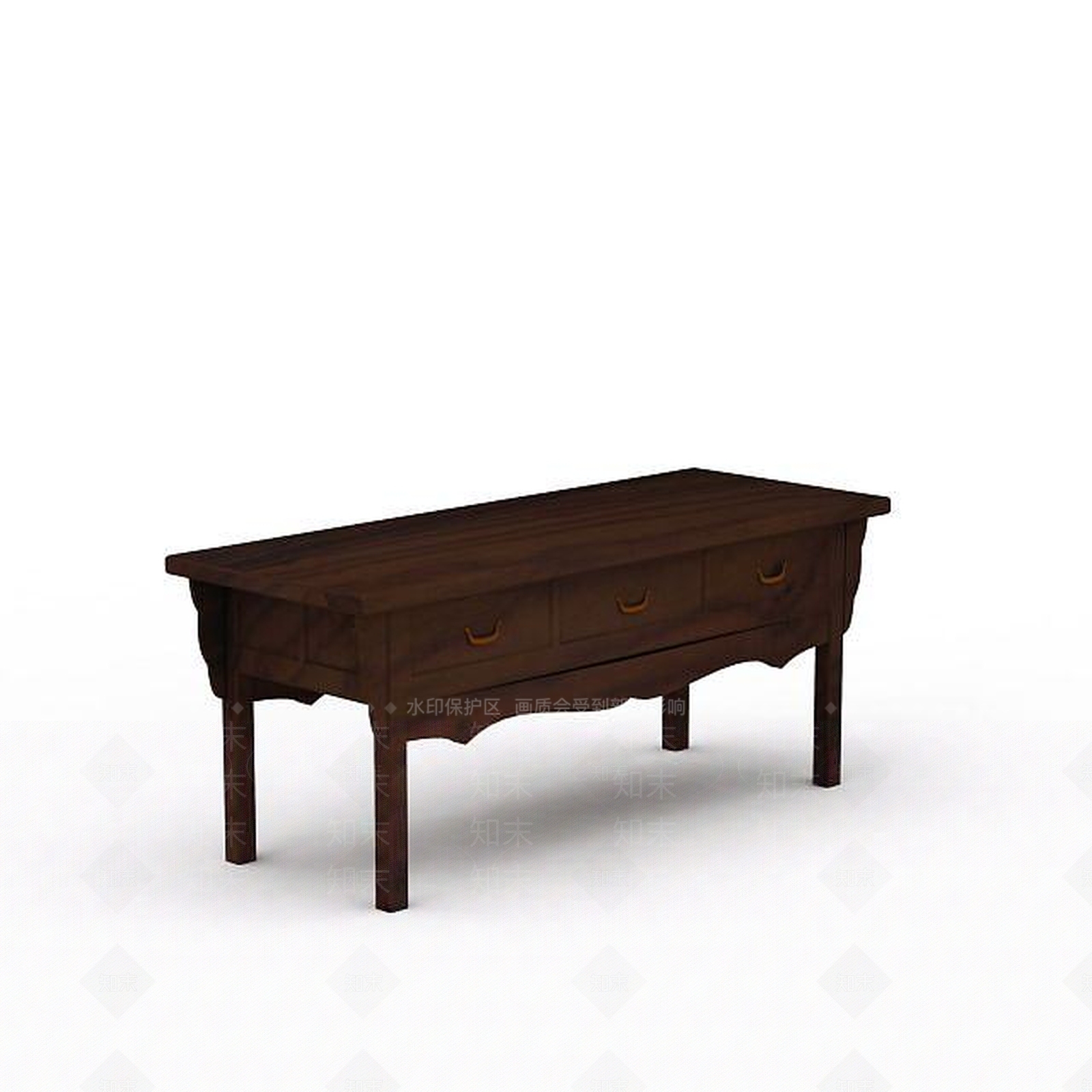 中式桌子3D模型下载【ID:1197044442】