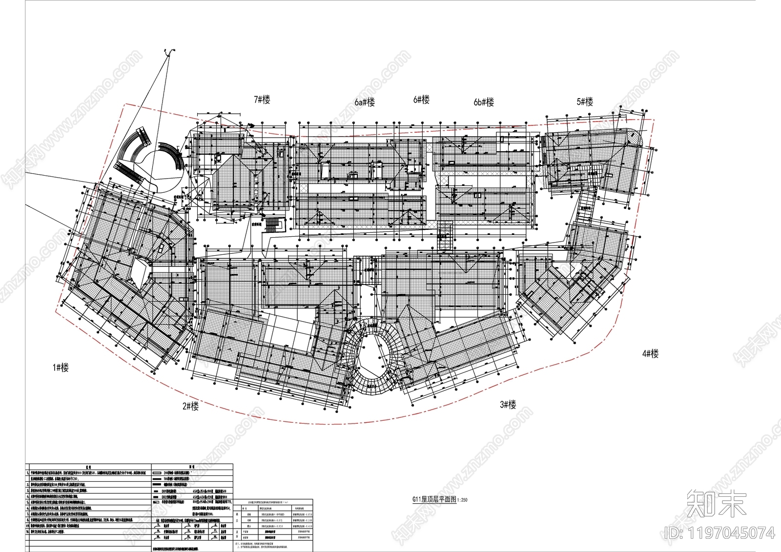 现代新中式商业街cad施工图下载【ID:1197045074】