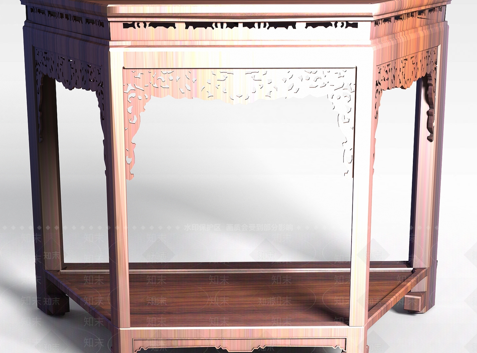 现代实木边几3D模型下载【ID:1197045941】