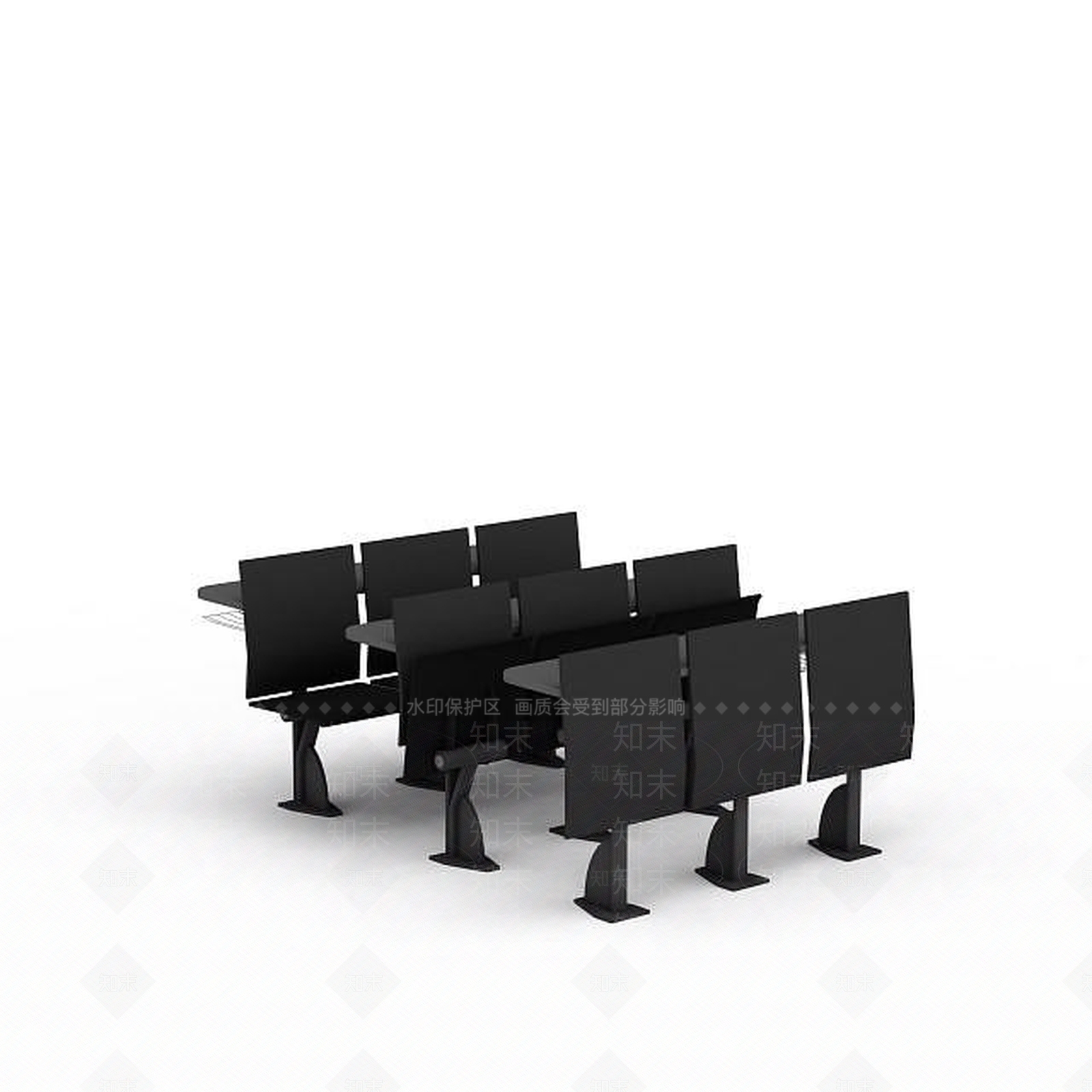 现代报告厅排椅3D模型下载【ID:1197046961】
