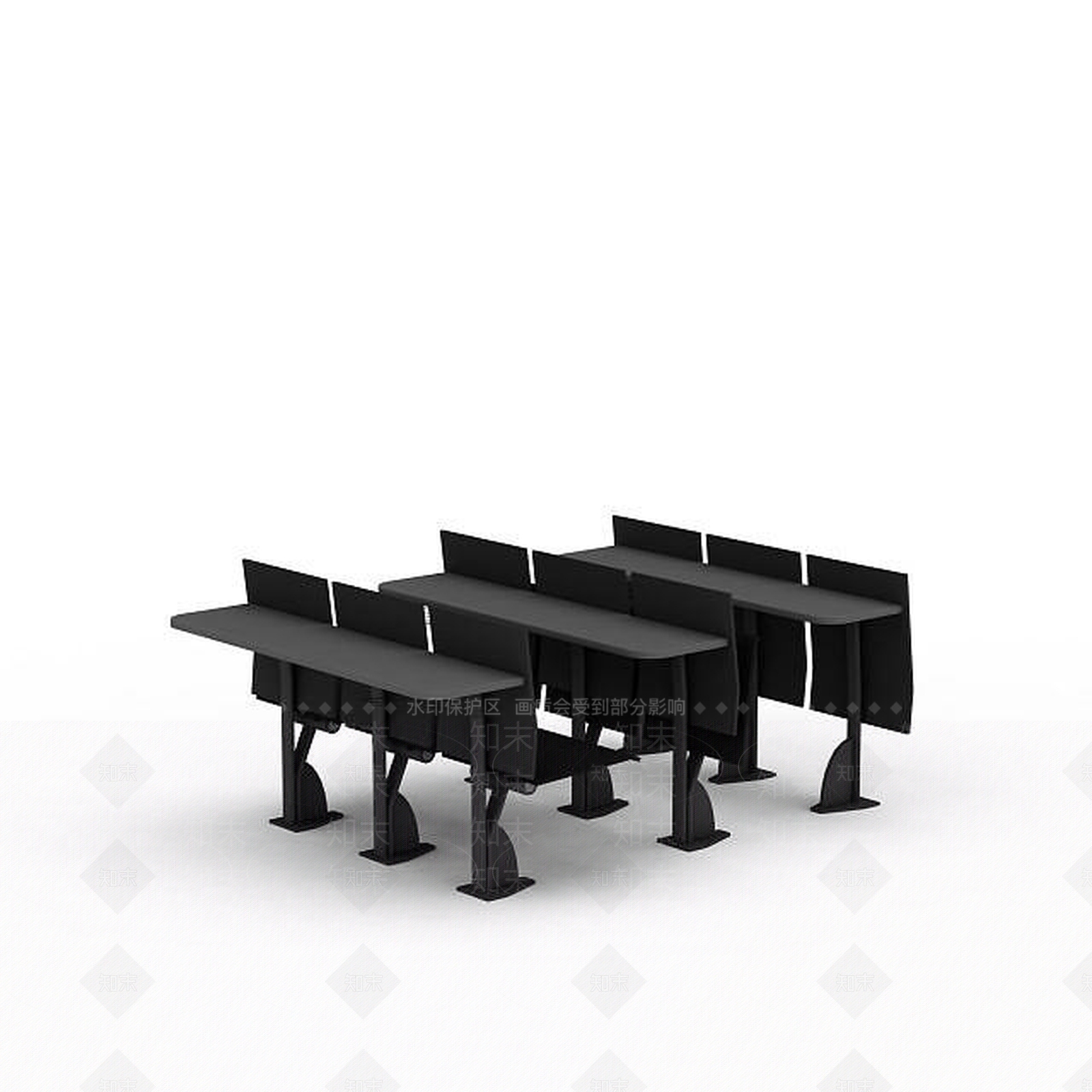 现代报告厅排椅3D模型下载【ID:1197046961】