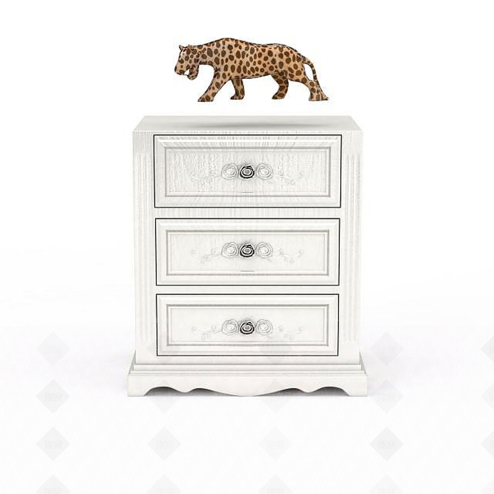 欧式古典欧式边柜3D模型下载【ID:1197047392】