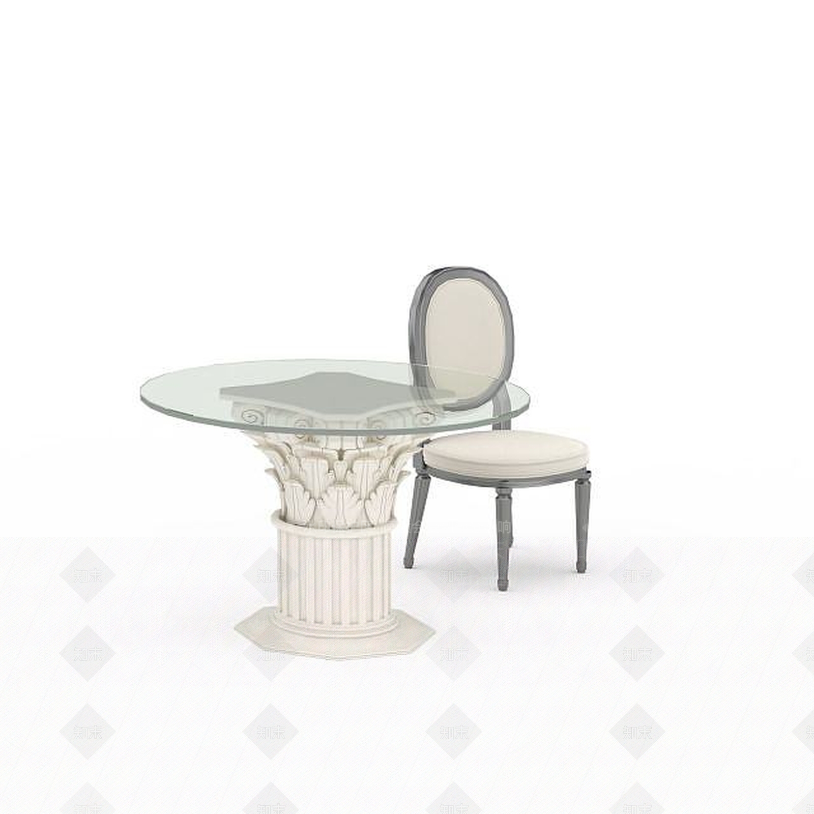 现代休闲桌椅3D模型下载【ID:1197047737】