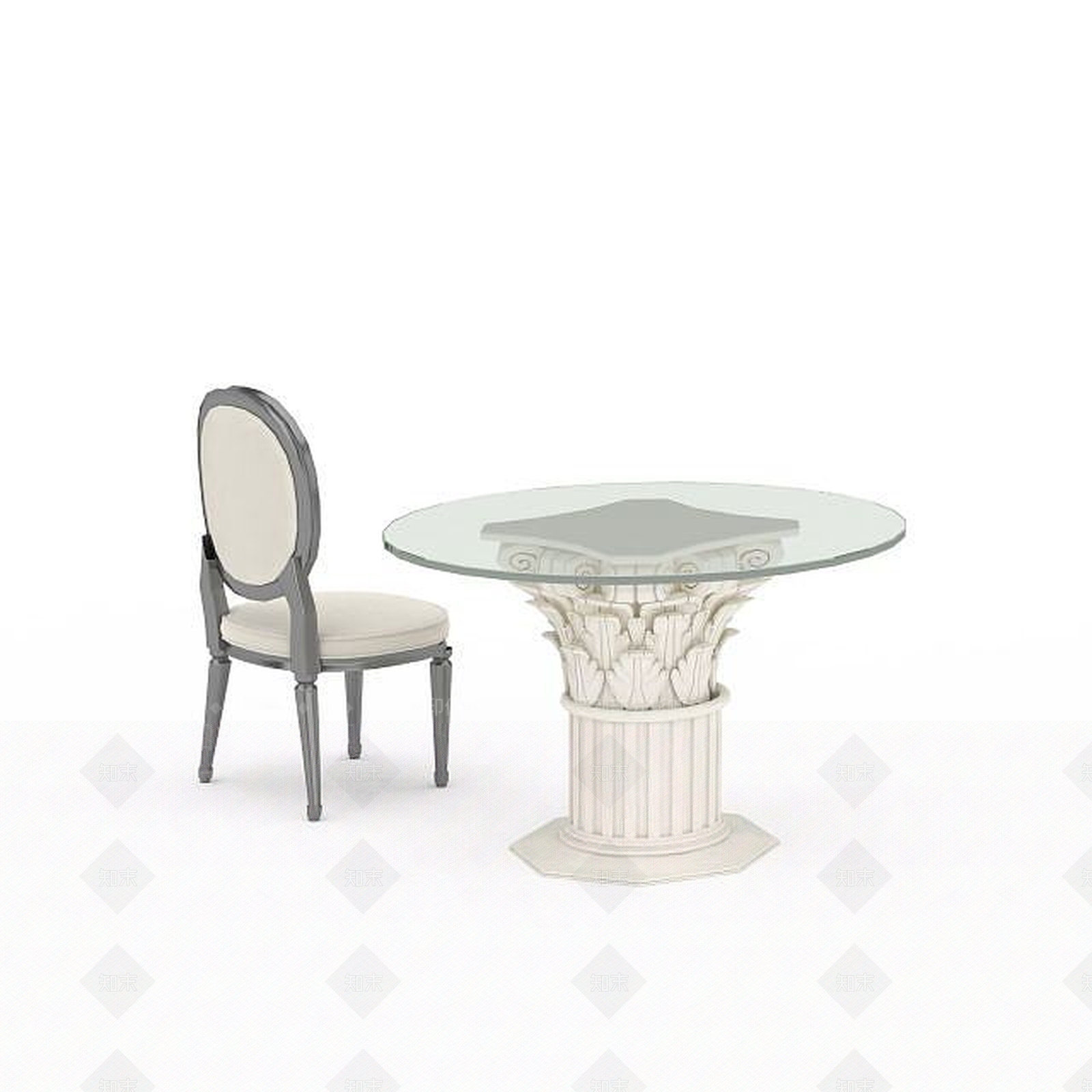 现代休闲桌椅3D模型下载【ID:1197047737】