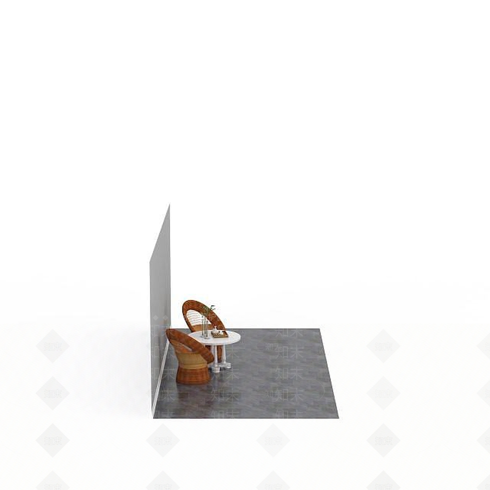 现代休闲藤椅3D模型下载【ID:1197047909】