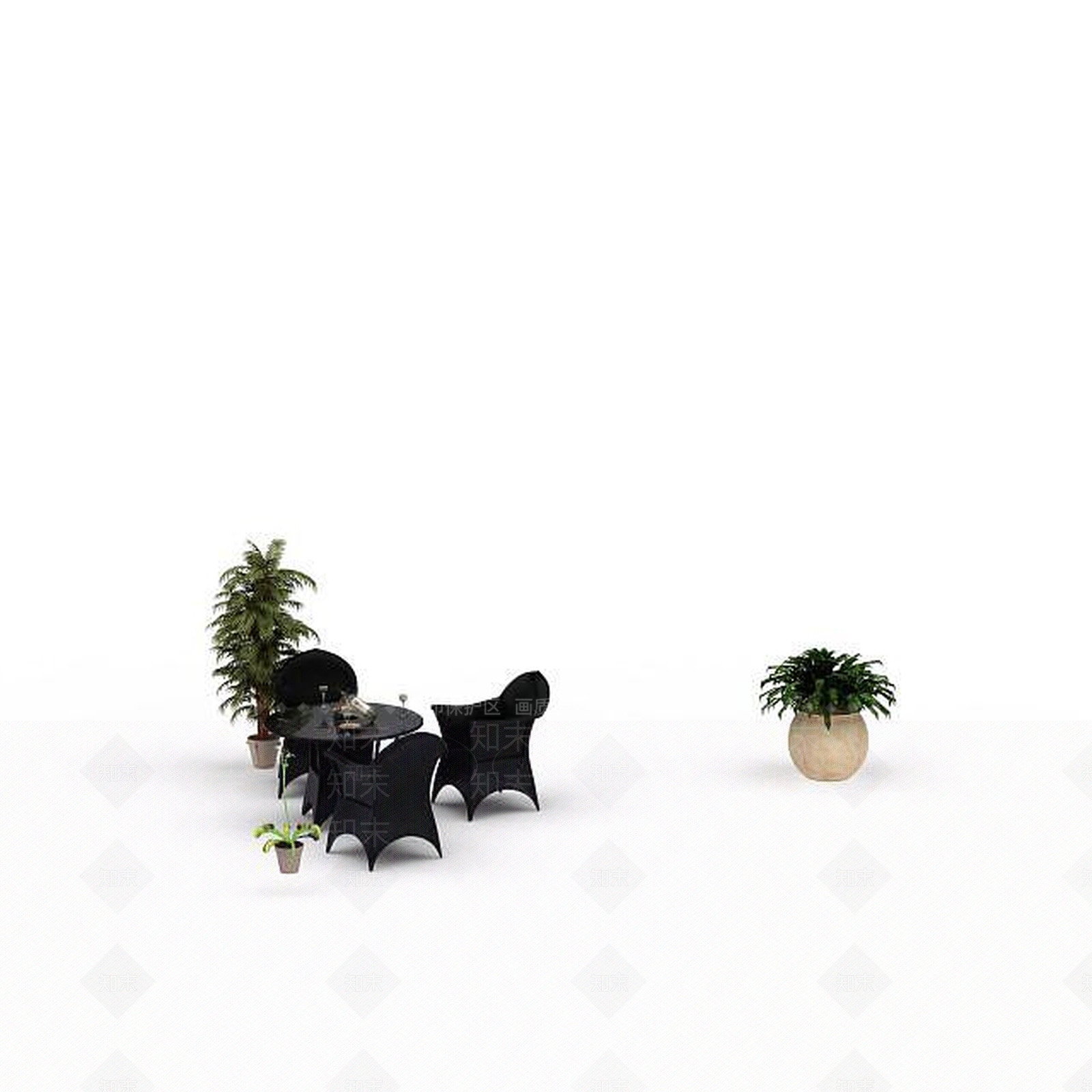 现代休闲桌椅3D模型下载【ID:1197048100】