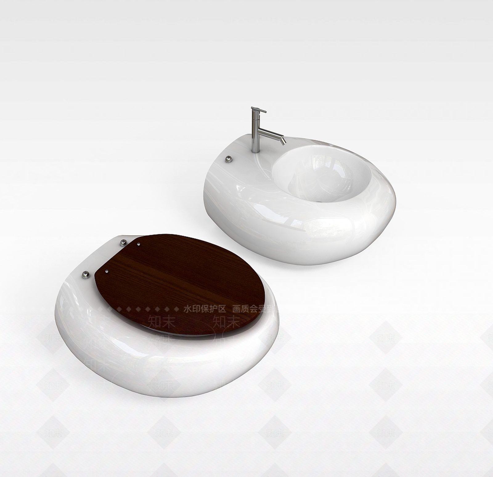 现代创意便器3D模型下载【ID:1197051298】