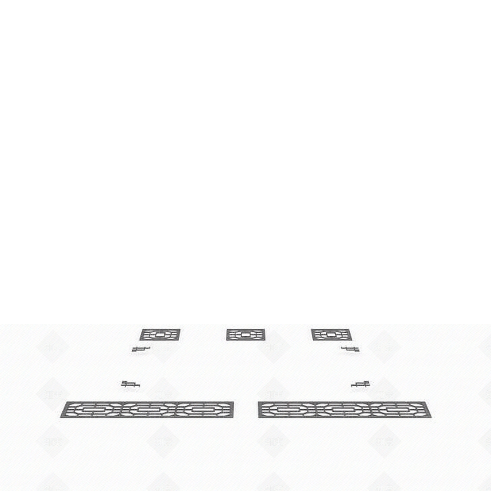 现代铁艺雕花窗3D模型下载【ID:1197052604】