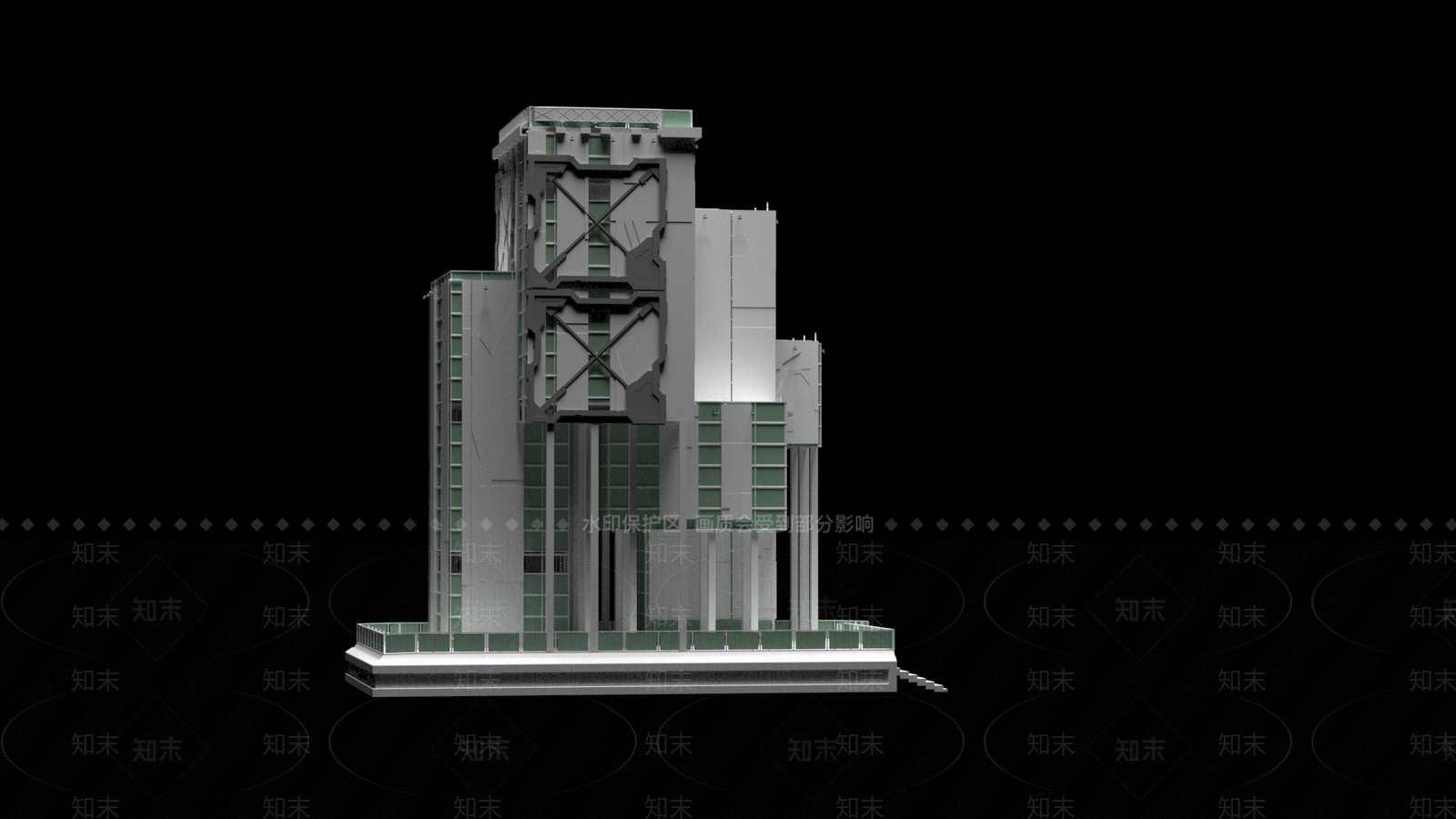 现代风格建筑SU模型下载【ID:1197053493】