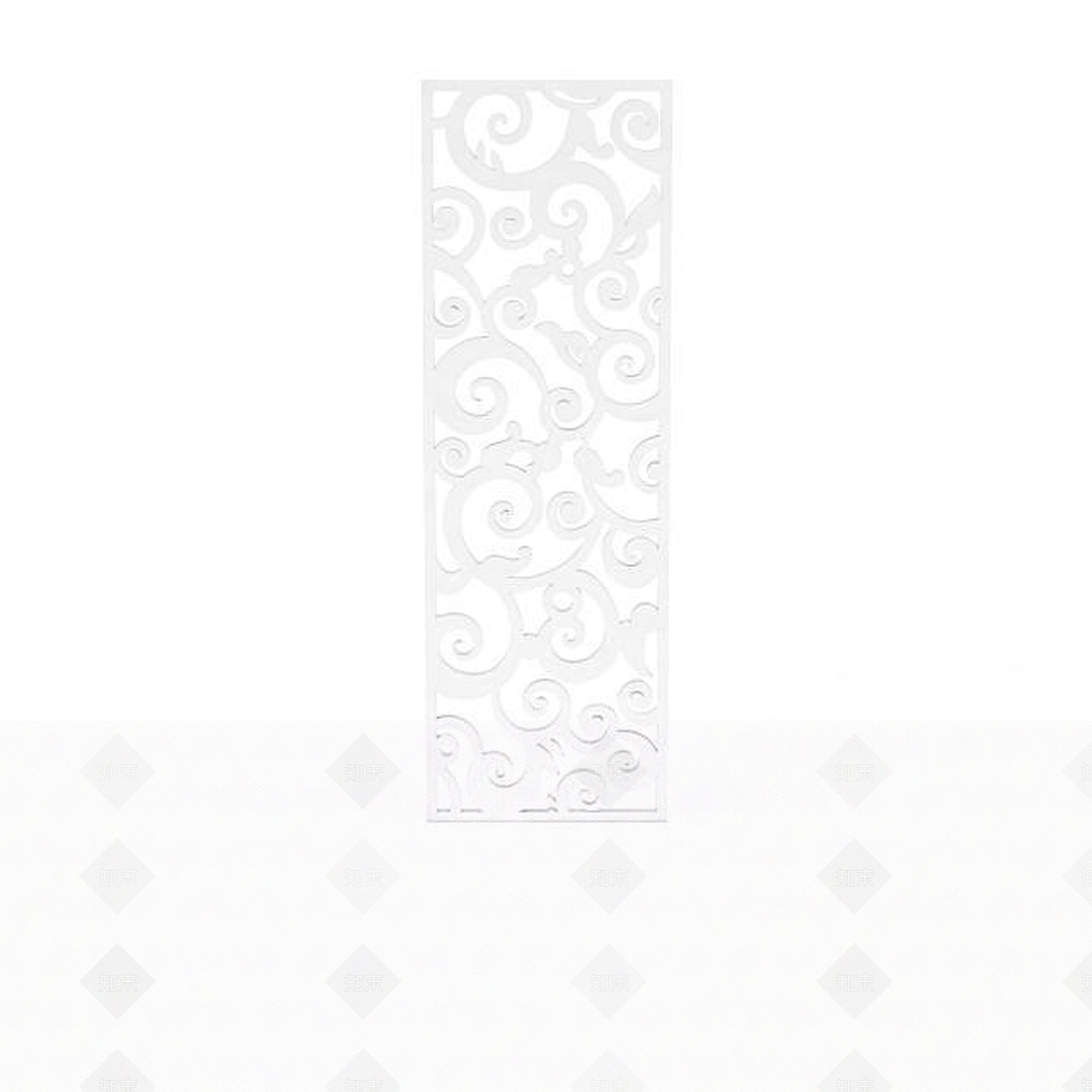 现代白色镂空雕花版3D模型下载【ID:1197053852】
