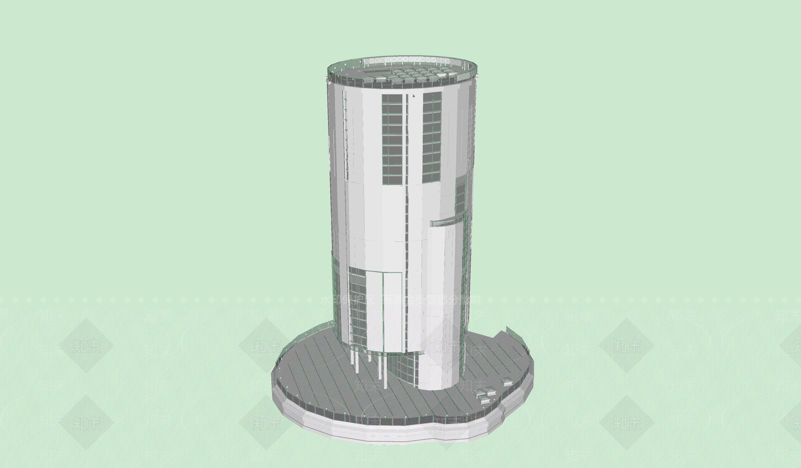 现代风格建筑SU模型下载【ID:1197054223】
