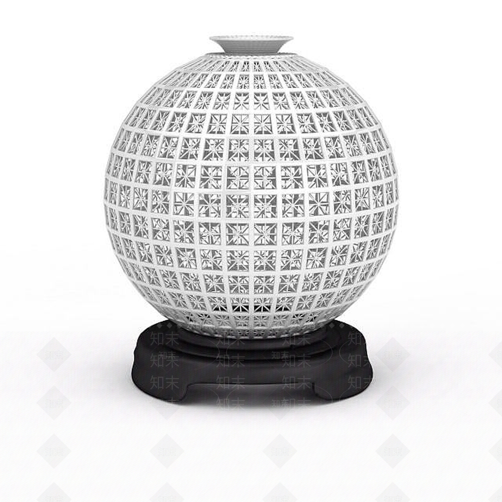 现代球形陈设品3D模型下载【ID:1197054535】