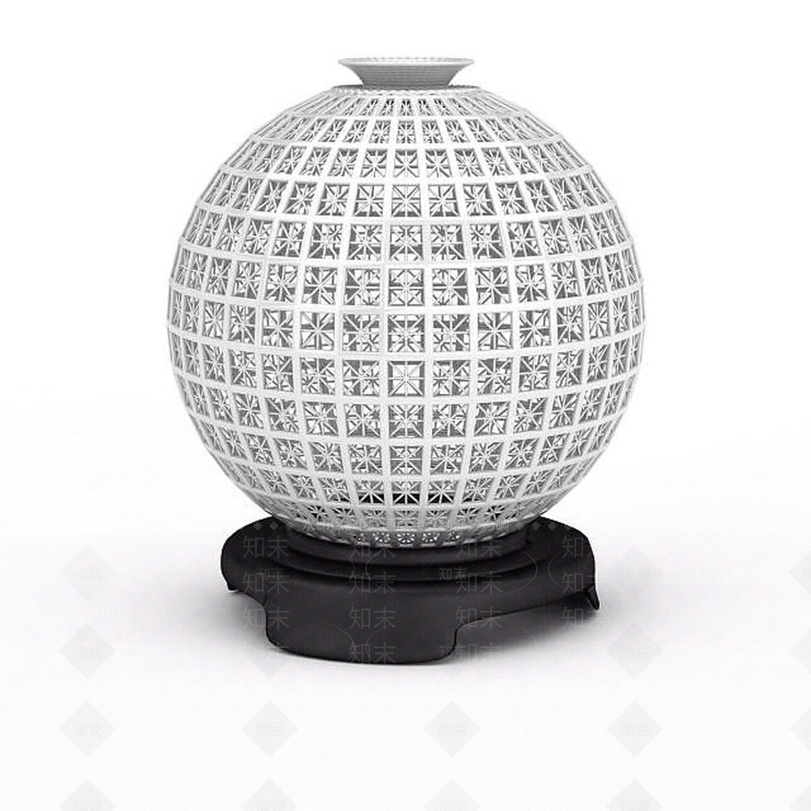 现代球形陈设品3D模型下载【ID:1197054535】