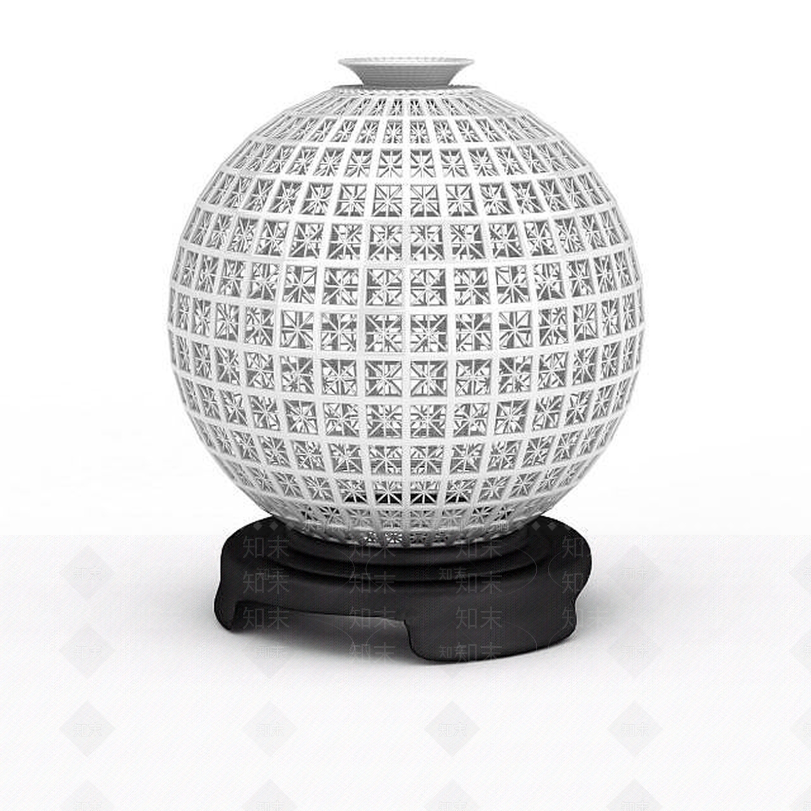 现代球形陈设品3D模型下载【ID:1197054535】