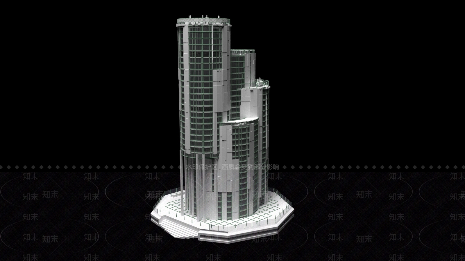 现代风格建筑SU模型下载【ID:1197054982】