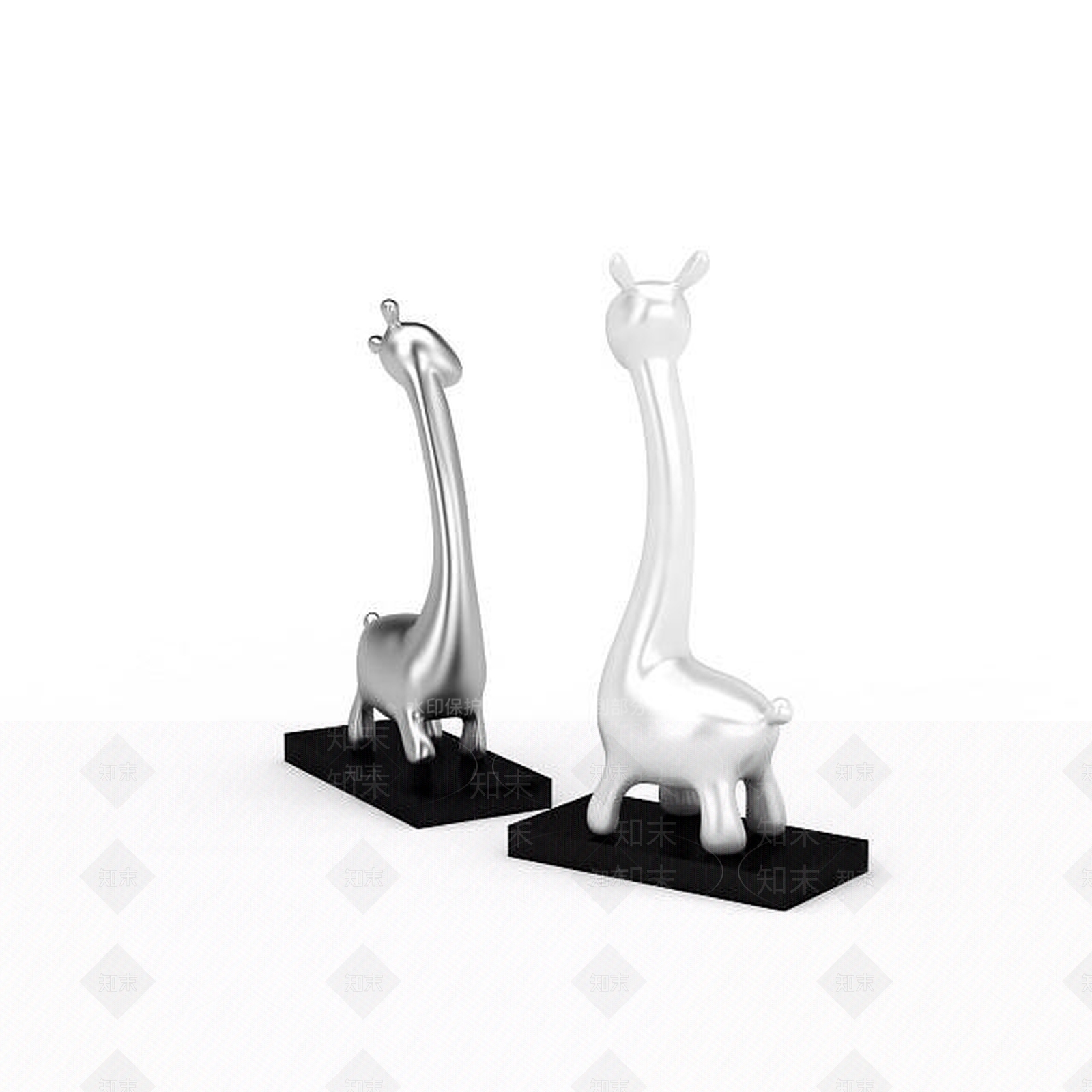 现代小鹿装饰品3D模型下载【ID:1197054967】