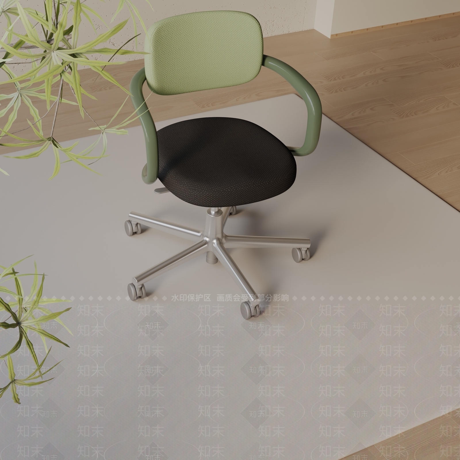 现代办公椅3D模型下载【ID:1197058708】