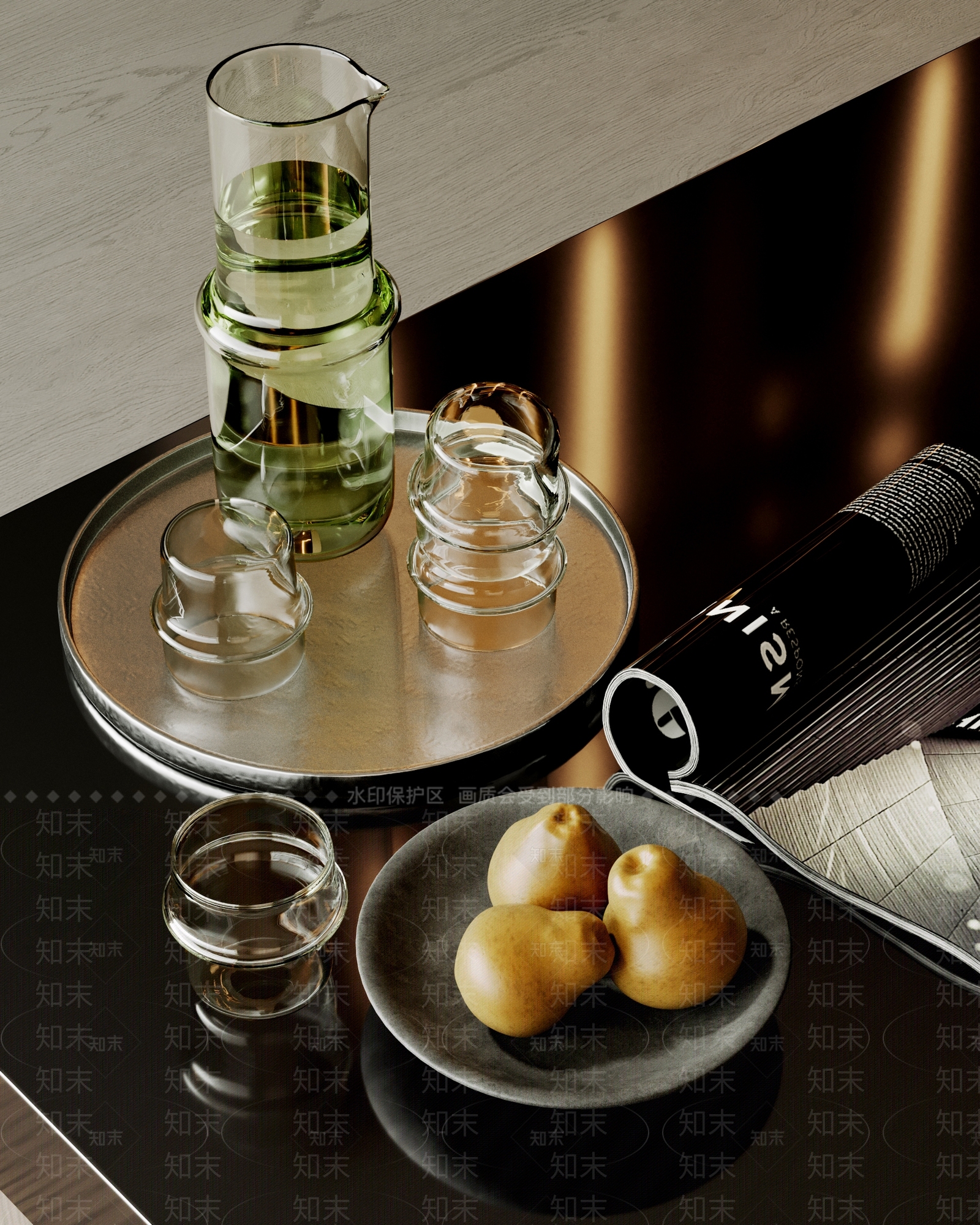 茶具3D模型下载【ID:1197060246】