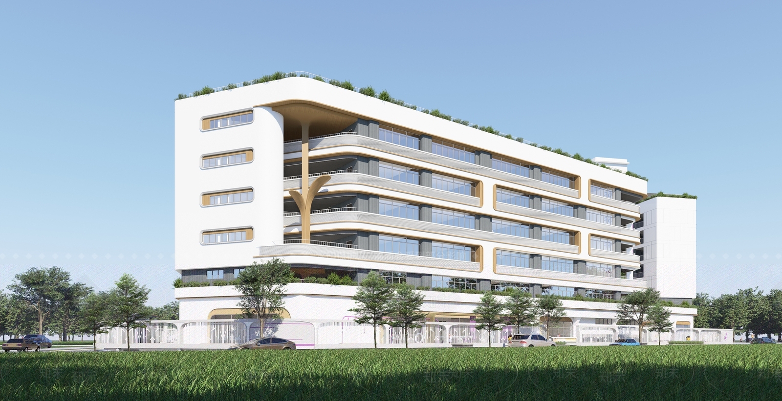 现代学校建筑SU模型下载【ID:1197062971】