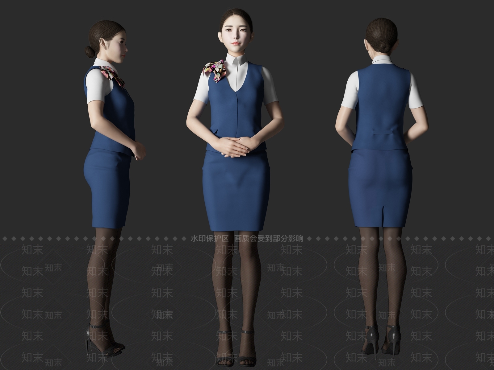 女人3D模型下载【ID:1197066853】