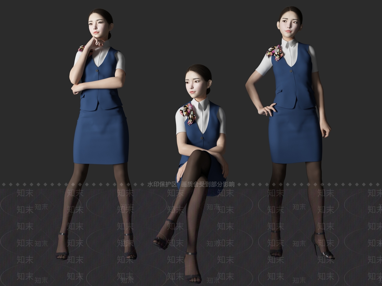 虚拟人物3D模型下载【ID:1197067096】