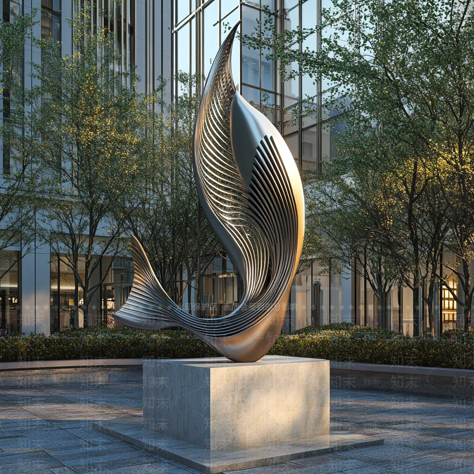 现代简约雕塑小品SU模型下载【ID:1197068231】