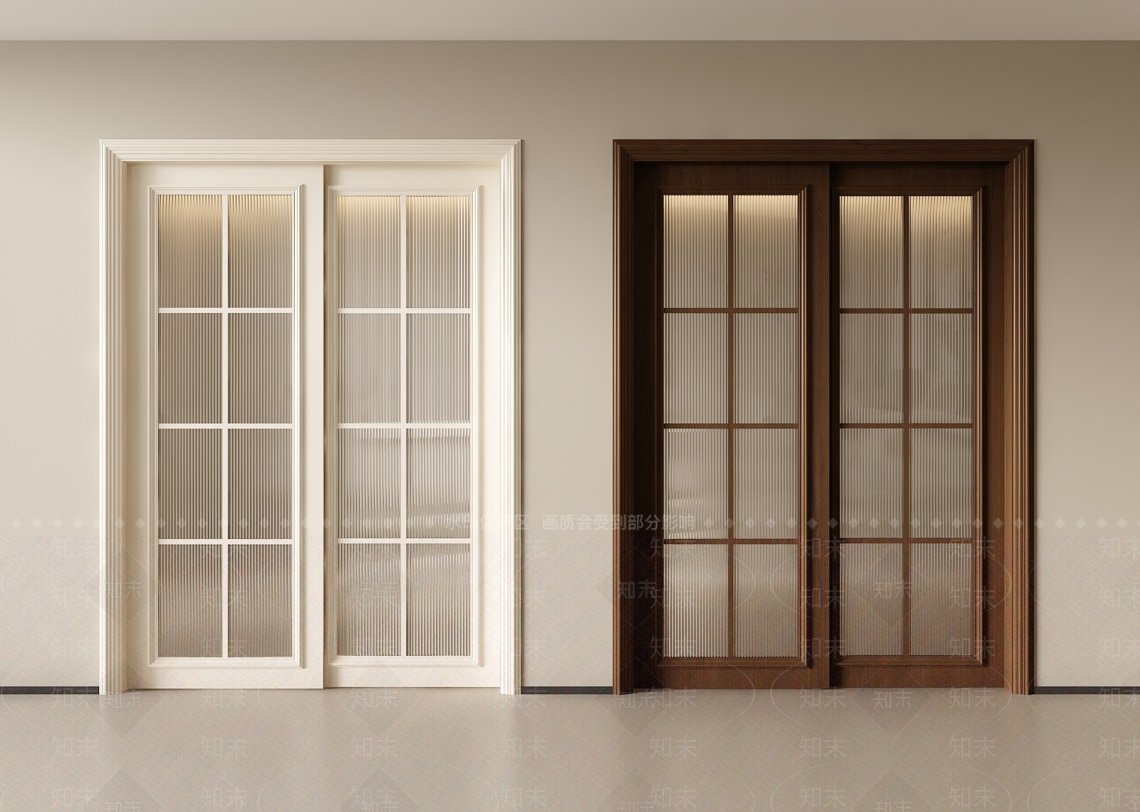 美式法式推拉门3D模型下载【ID:1197068592】