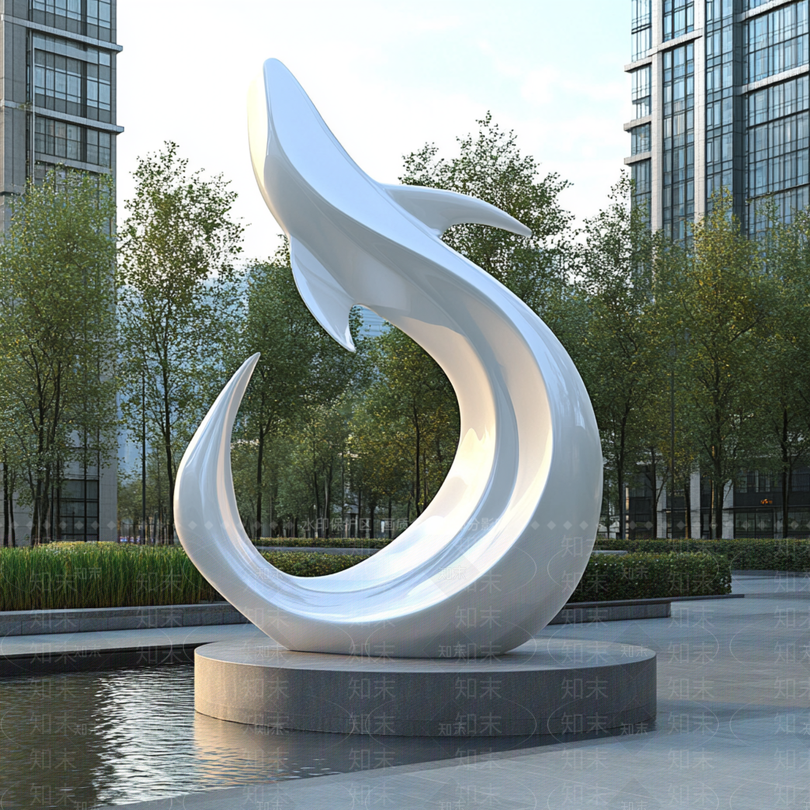 现代简约雕塑小品SU模型下载【ID:1197068854】