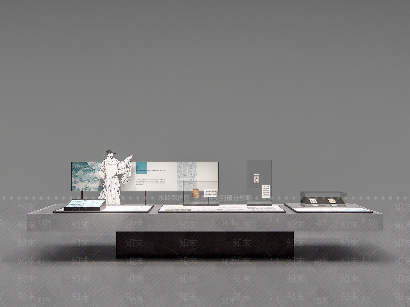 现代其他展台SU模型下载【ID:1197069140】