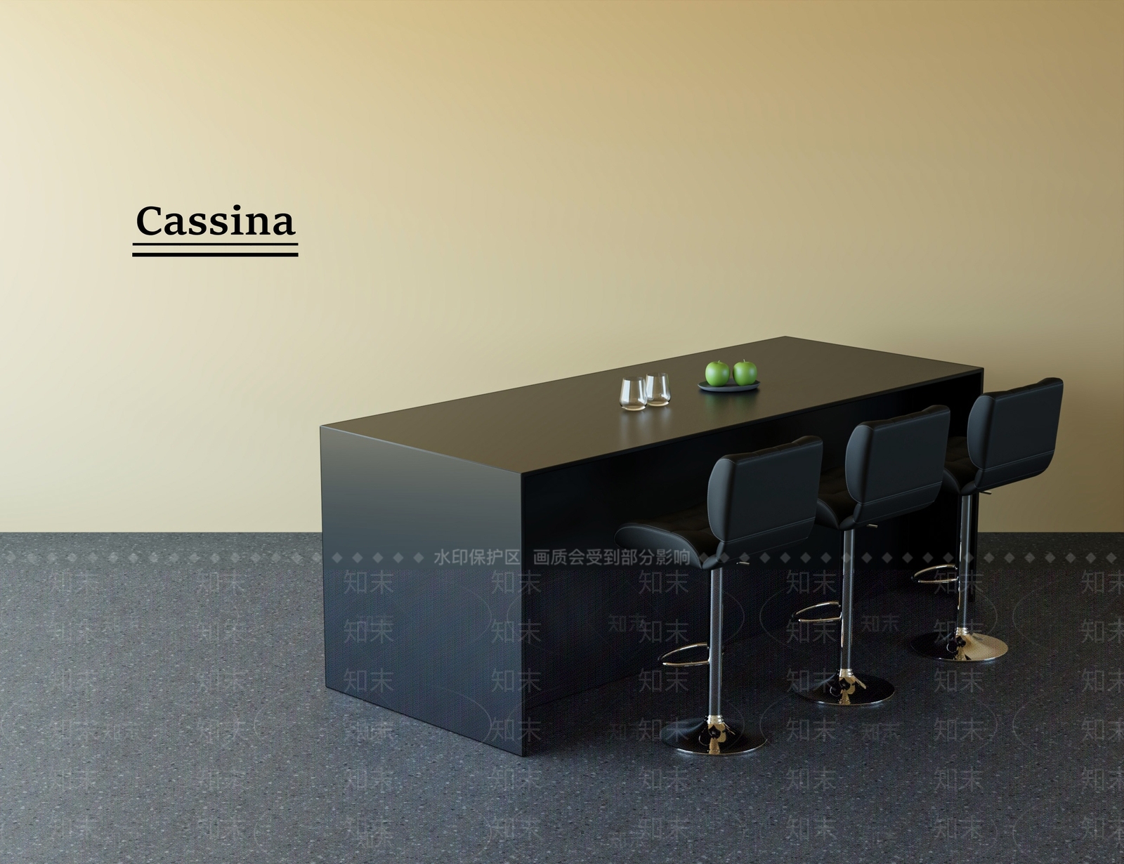 现代北欧餐桌椅3D模型下载【ID:1197075281】