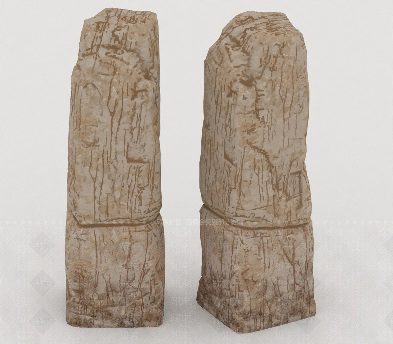 现代石头3D模型下载【ID:1197078880】
