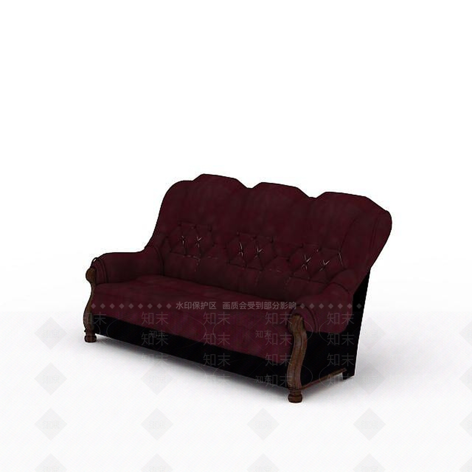 现代双人沙发3D模型下载【ID:1197088345】
