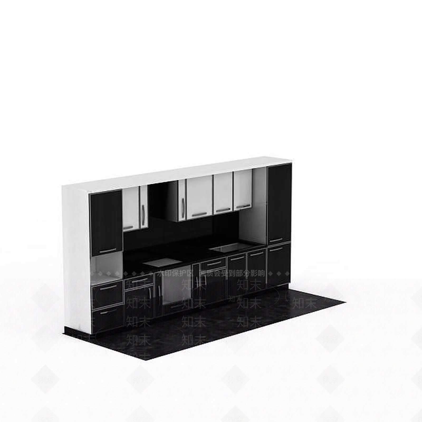 现代厨具3D模型下载【ID:1197090677】