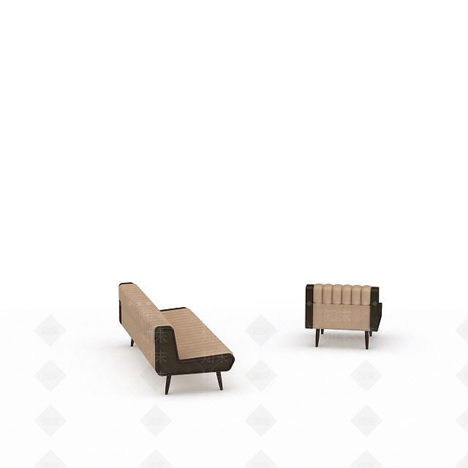 现代双人沙发3D模型下载【ID:1197091956】