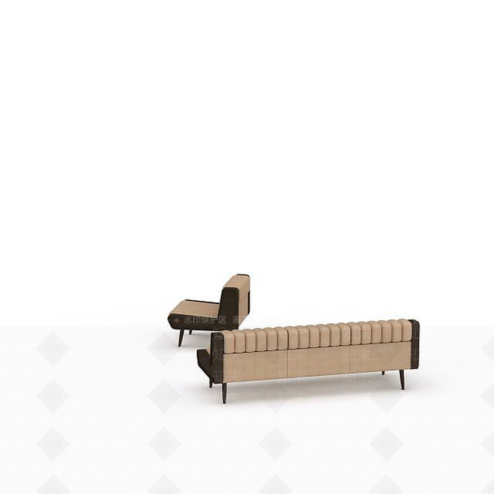 现代双人沙发3D模型下载【ID:1197091956】