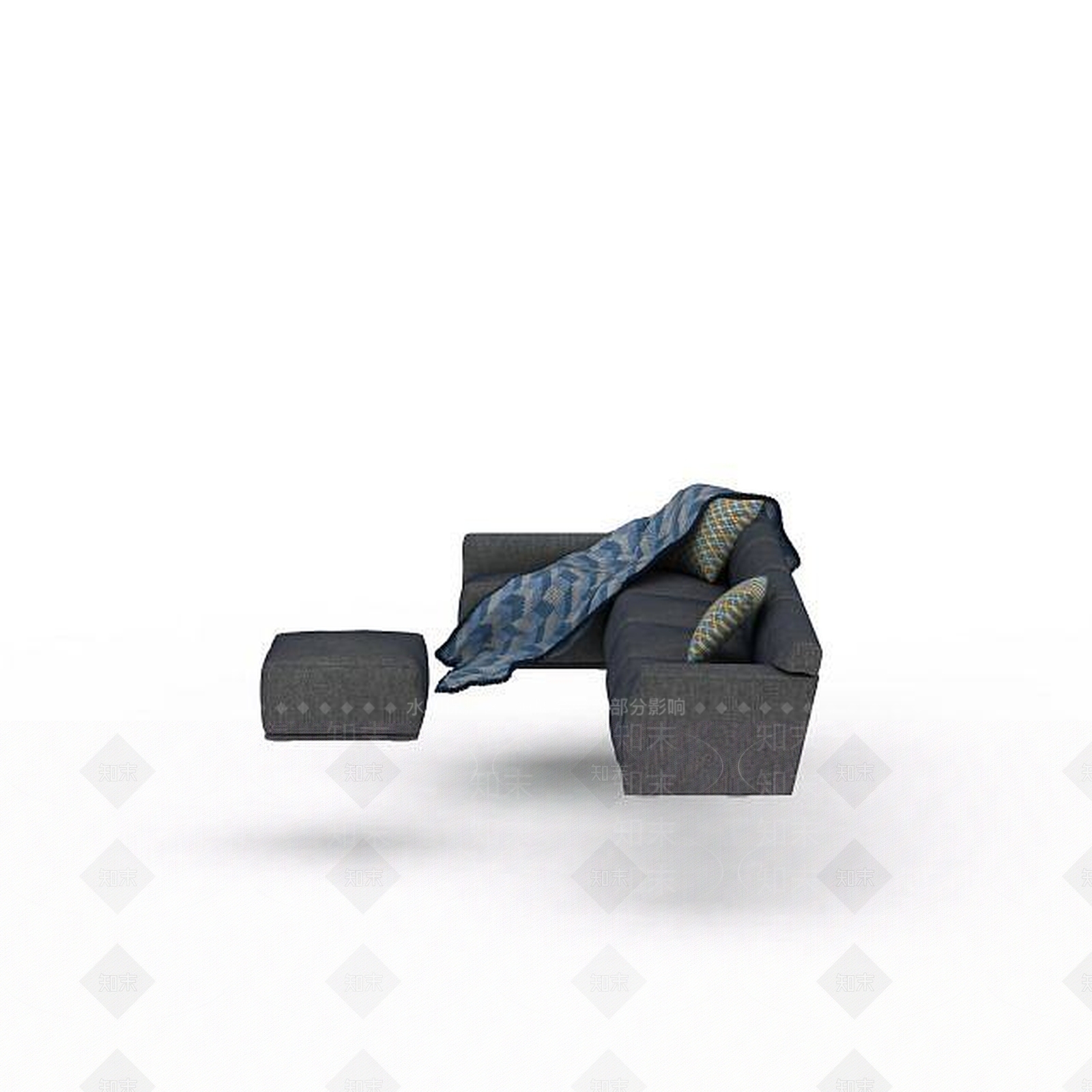 现代双人沙发3D模型下载【ID:1197092508】