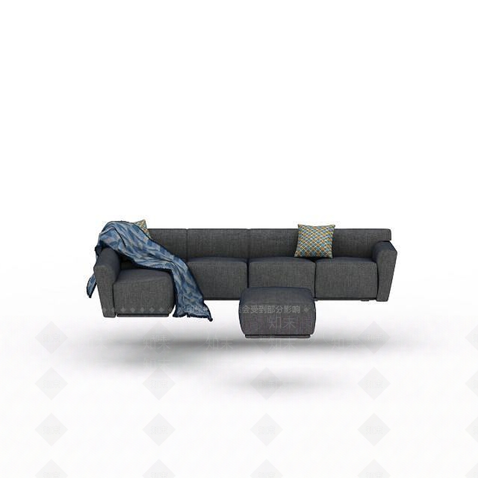 现代双人沙发3D模型下载【ID:1197092508】