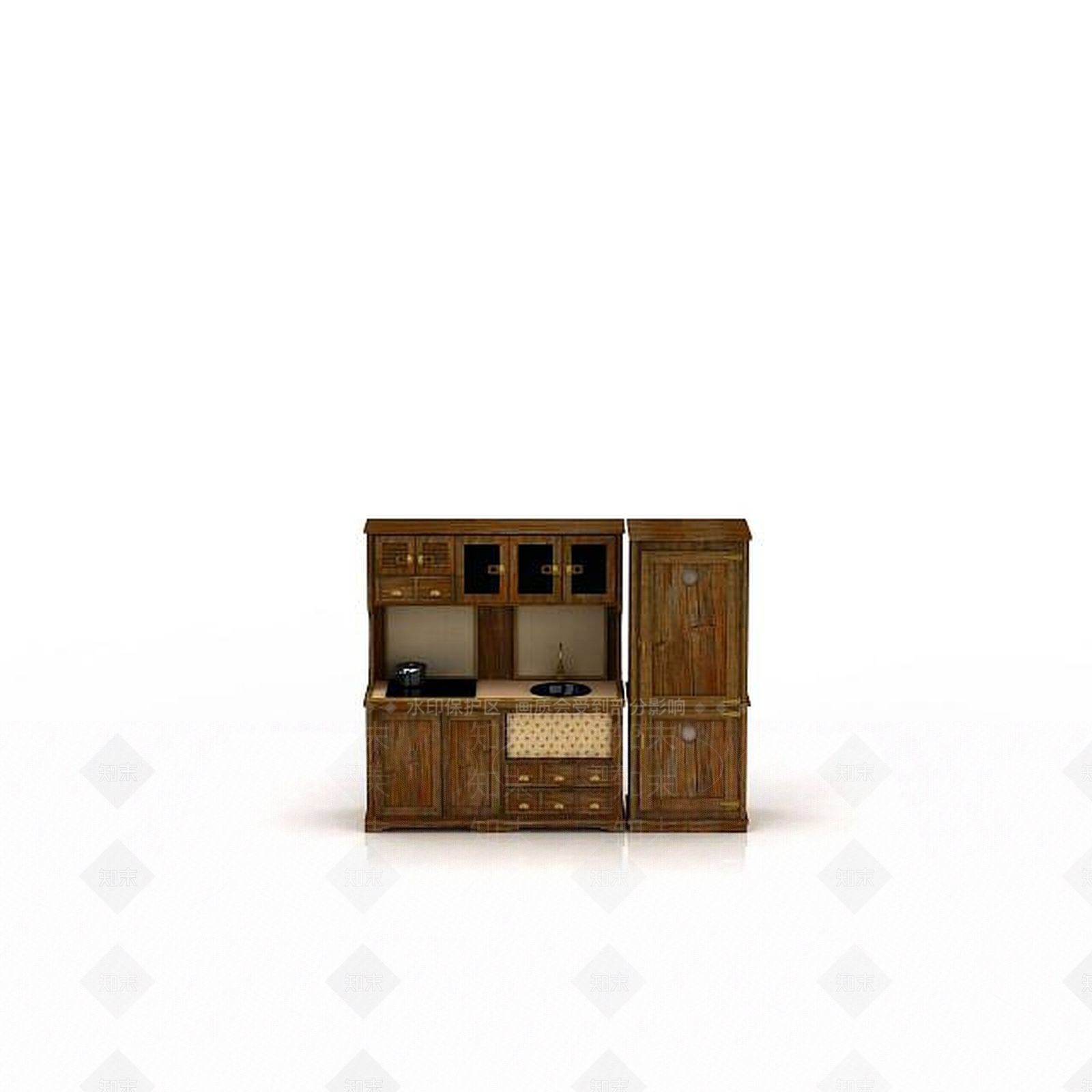 现代厨具3D模型下载【ID:1197093392】