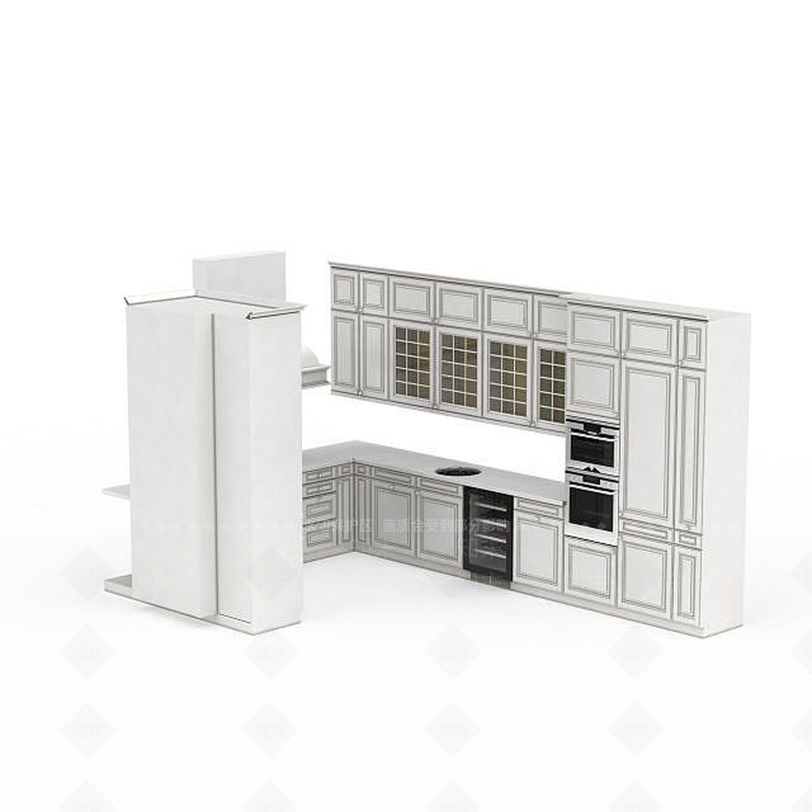 现代厨具3D模型下载【ID:1197093471】