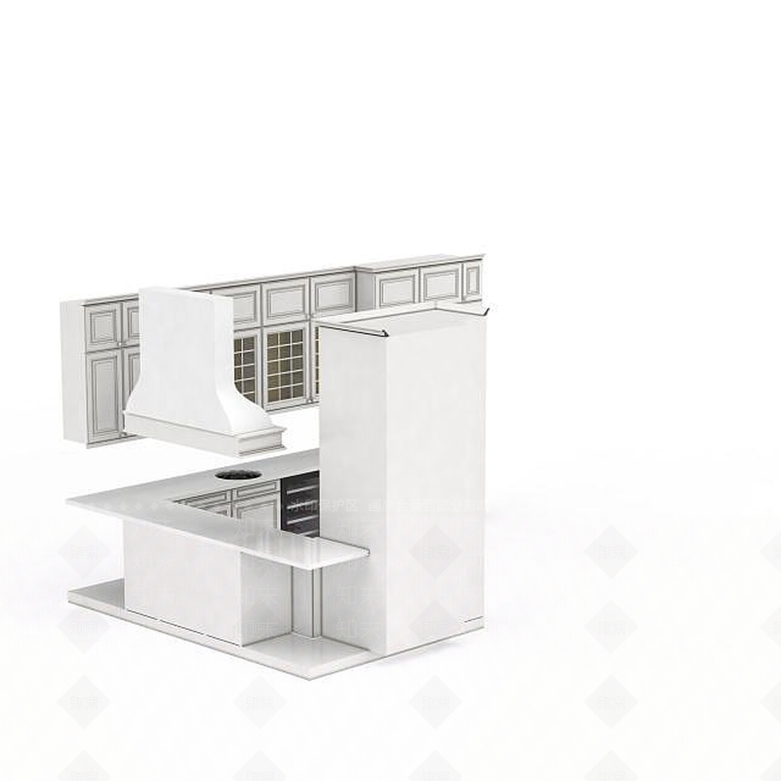 现代厨具3D模型下载【ID:1197093471】