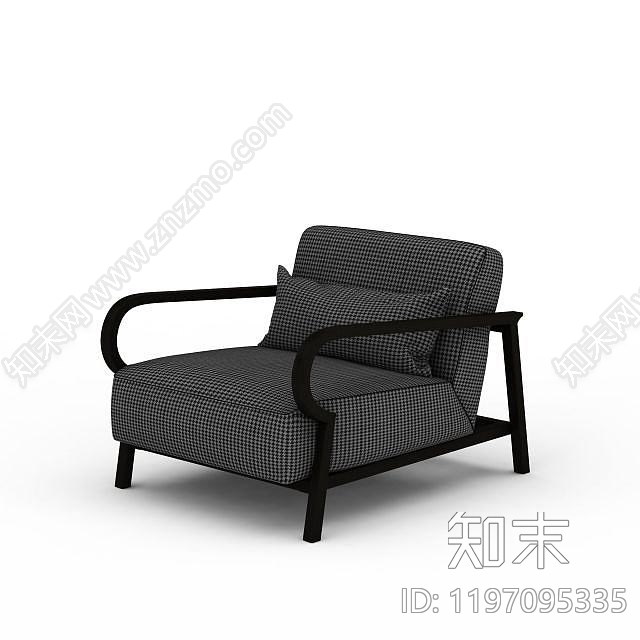 现代双人沙发3D模型下载【ID:1197095335】