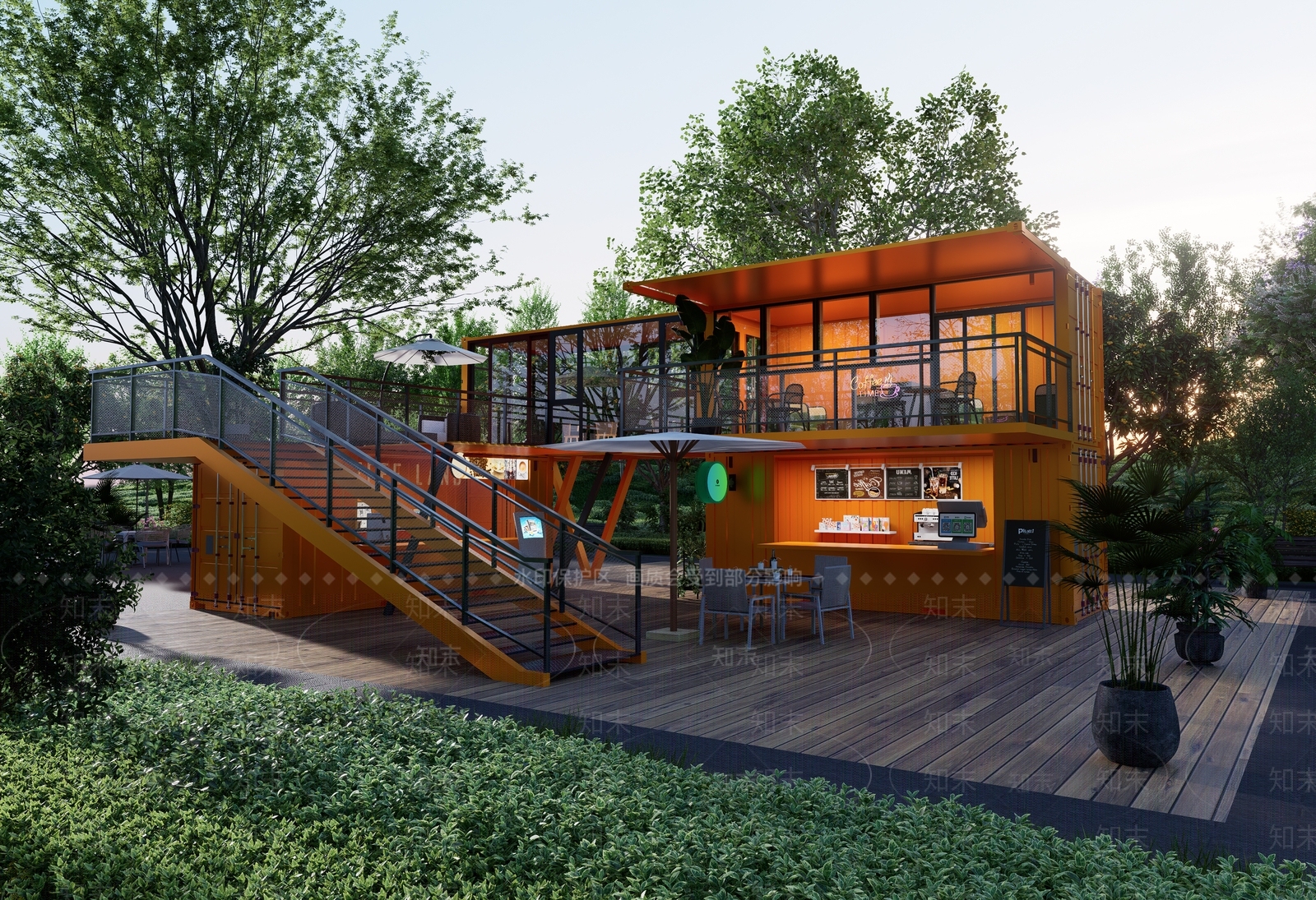 现代商场建筑SU模型下载【ID:1197096397】
