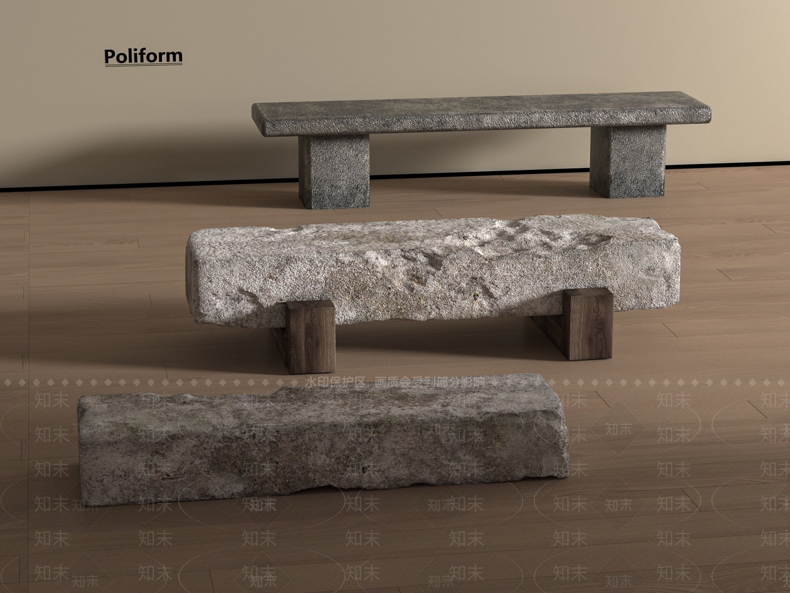 现代景观座椅3D模型下载【ID:1197096100】