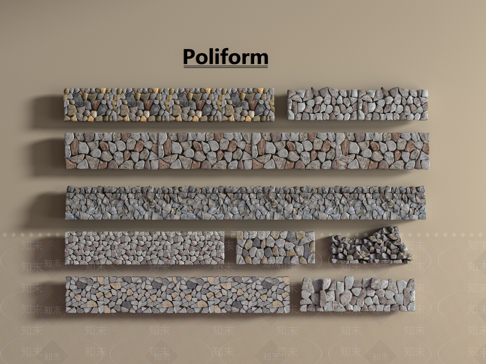 中式现代围墙3D模型下载【ID:1197098037】