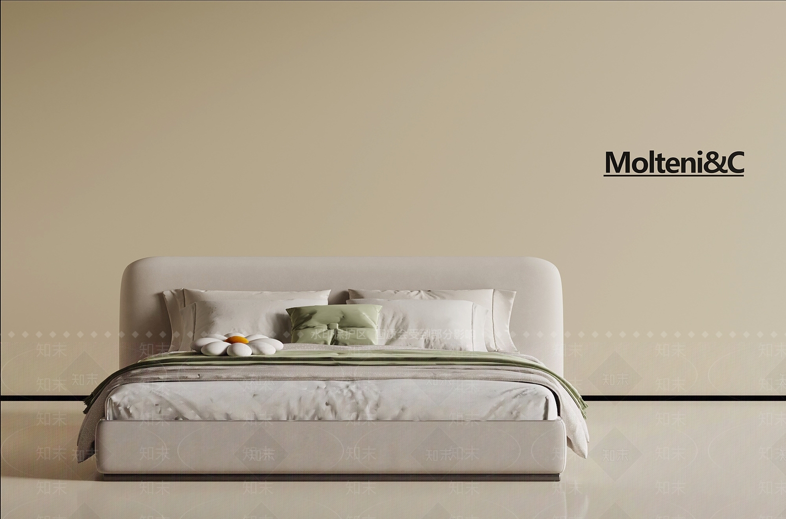 现代奶油儿童床SU模型下载【ID:1197098649】