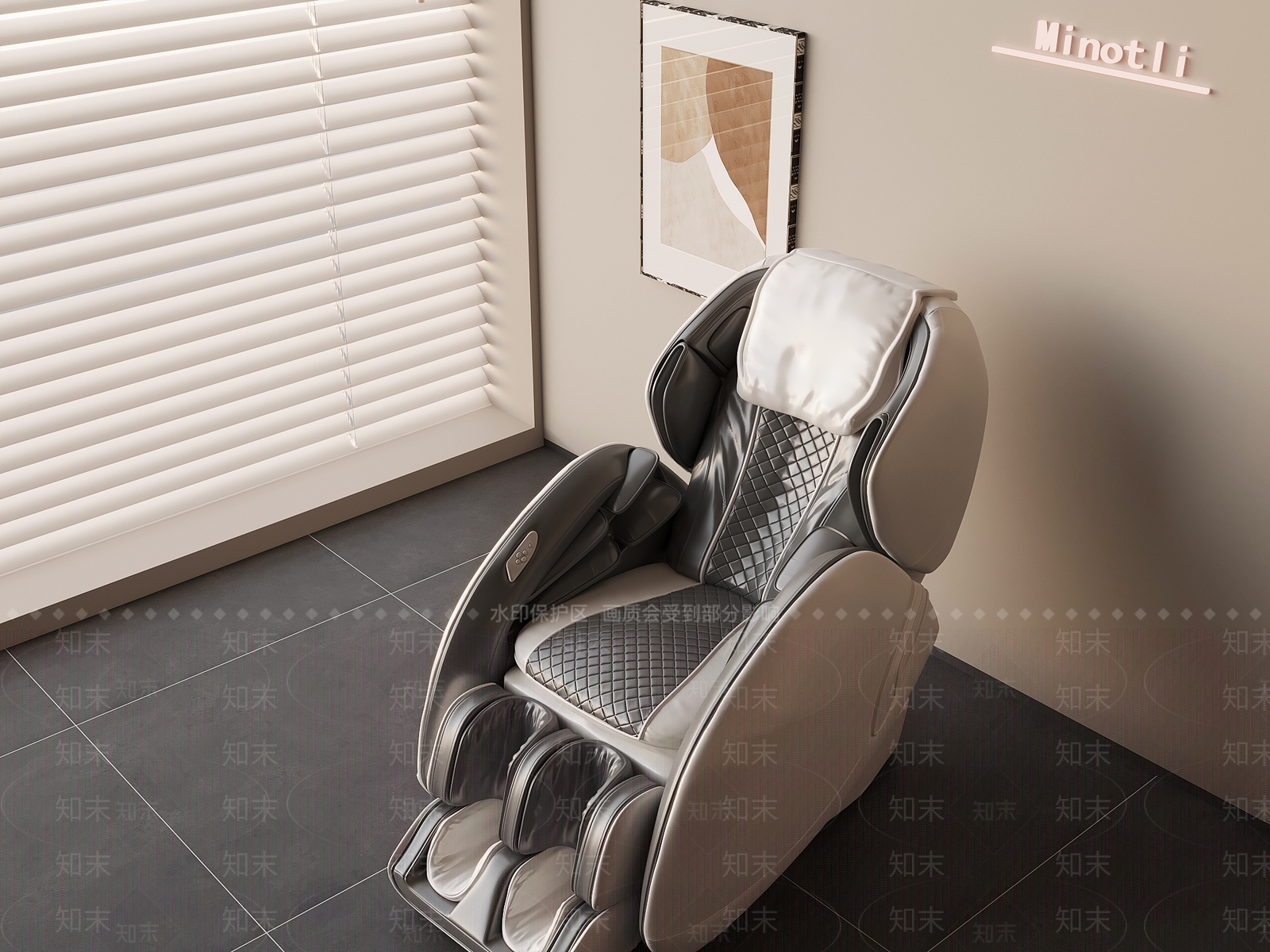 现代按摩椅3D模型下载【ID:1197105599】