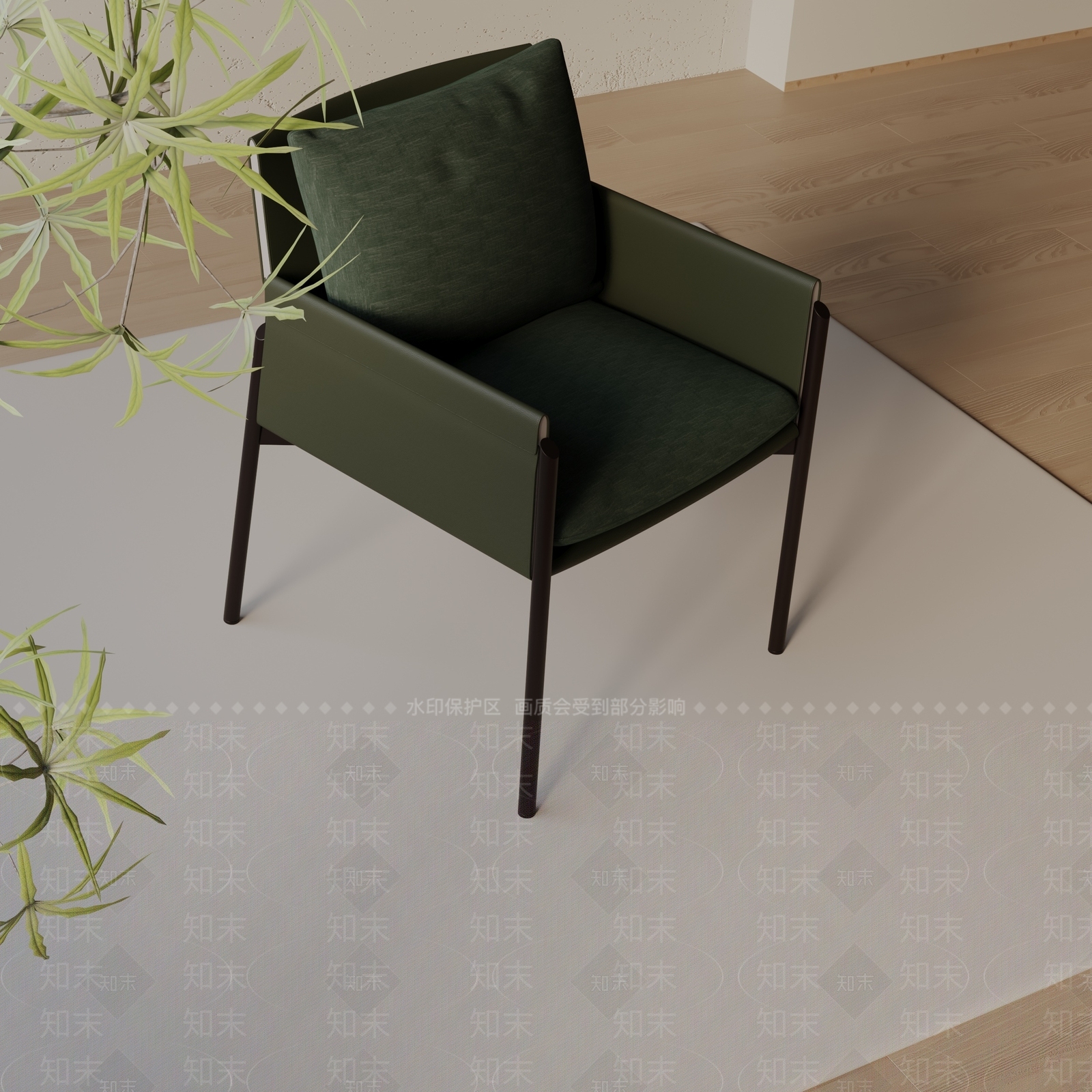 现代餐椅3D模型下载【ID:1197110499】