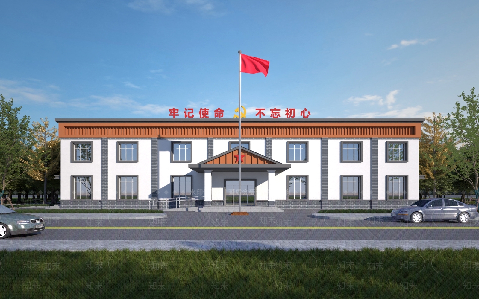 新中式其他商业建筑SU模型下载【ID:1197111260】
