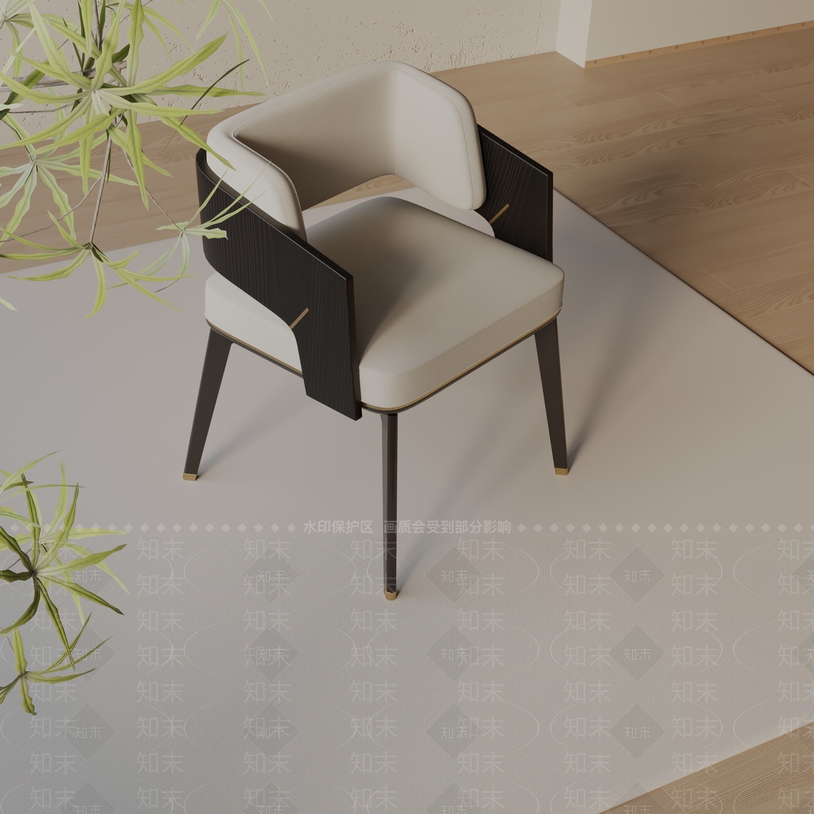 现代餐椅3D模型下载【ID:1197111581】