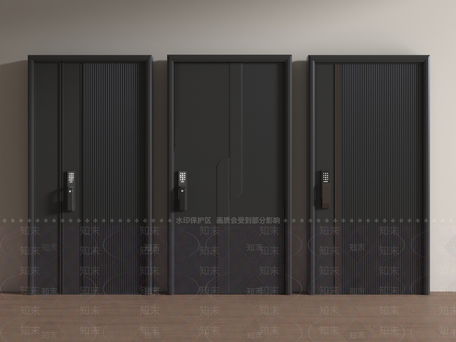 现代单开门3D模型下载【ID:1197112141】